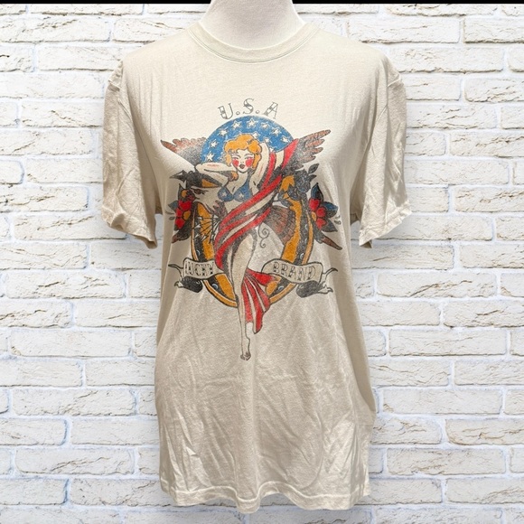 NWT Lucky Brand men’s t shirt USA flag size Medium - Picture 2 of 5